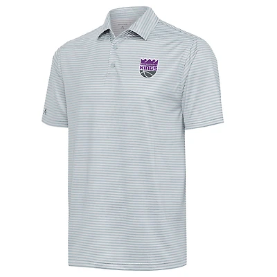 Men's Antigua  Gray Sacramento Kings Skills Polo