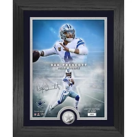 Highland Mint Dak Prescott Dallas Cowboys 13" x 16" Silver Coin Photo Mint