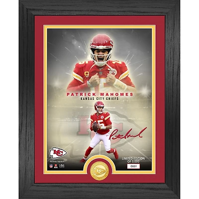 Highland Mint Patrick Mahomes Kansas City Chiefs 13" x 16" Bronze Coin Photo Mint