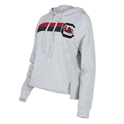 Women's Concepts Sport Gray South Carolina Gamecocks Cedar Tri-Blend Raglan Pullover Hoodie