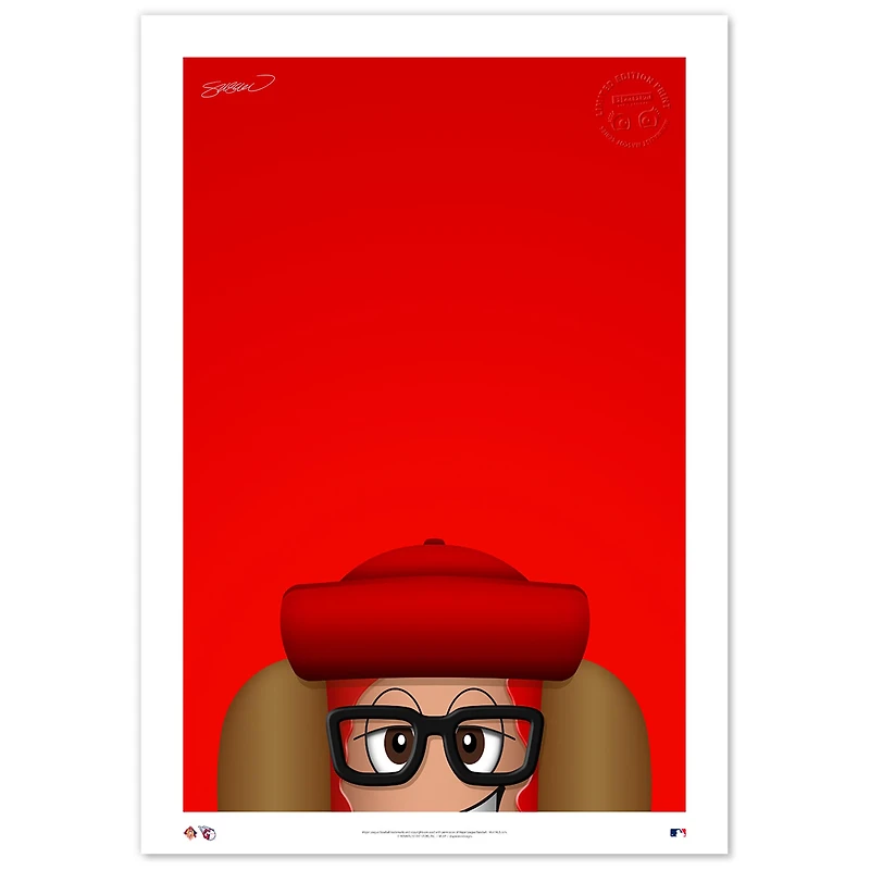 Cleveland Guardians Ketchup 14" x 20" Mascot Limited Edition Fine Art Print