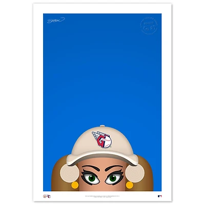 Cleveland Guardians Onion 14" x 20" Mascot Limited Edition Fine Art Print