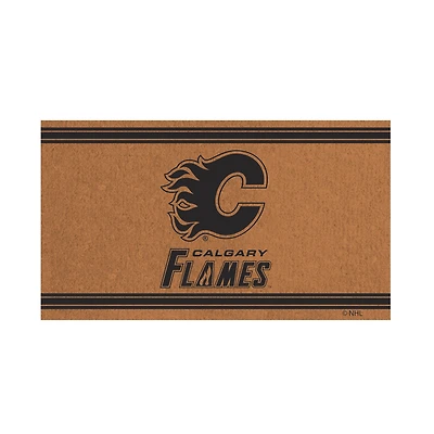 Calgary Flames 16" x 28" Coir Logo Doormat
