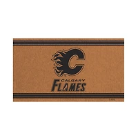 Calgary Flames 16" x 28" Coir Logo Doormat