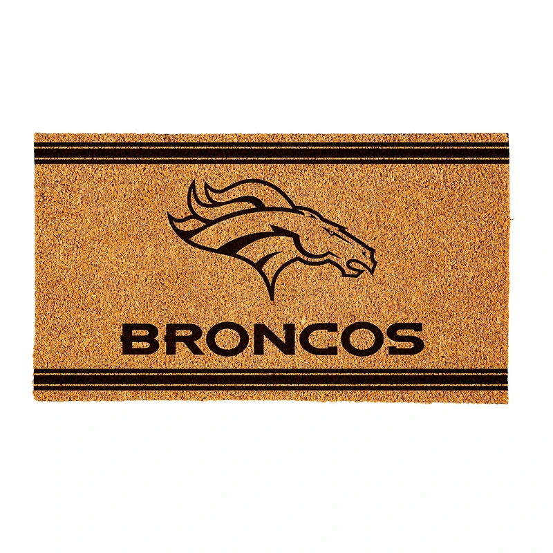 Denver Broncos 16" x 28" Coir Logo Doormat