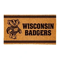Wisconsin Badgers 16" x 28" Coir Logo Doormat