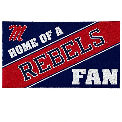 Ole Miss Rebels 16" x 28" Coir Logo Doormat