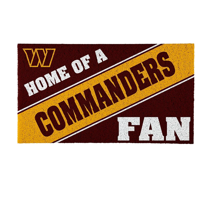 Washington Commanders 16" x 28" Coir Logo Doormat