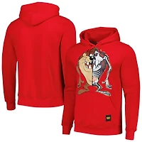 Unisex Freeze Max  Red Looney Tunes Skeleton Taz Pullover Hoodie