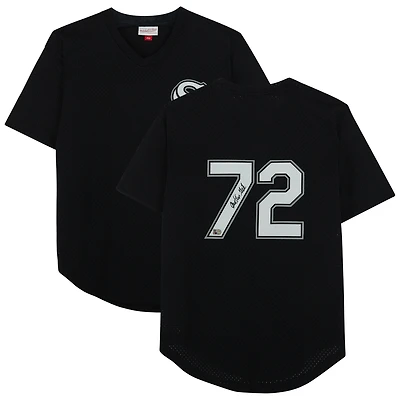 Carlton Fisk Chicago White Sox Autographed Mitchell & Ness Authentic Batting Practice Jersey