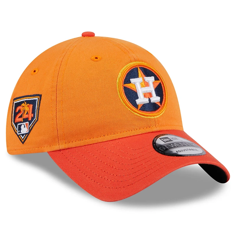 Men's New Era Orange Houston Astros 2024 Spring Training 9TWENTY Adjustable Hat