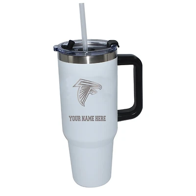 The Memory Company  Atlanta Falcons Personalized White 40oz. Colossal Tumbler