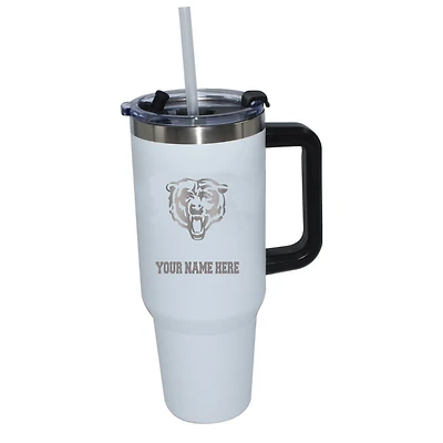 The Memory Company  Chicago Bears Personalized White 40oz. Colossal Tumbler