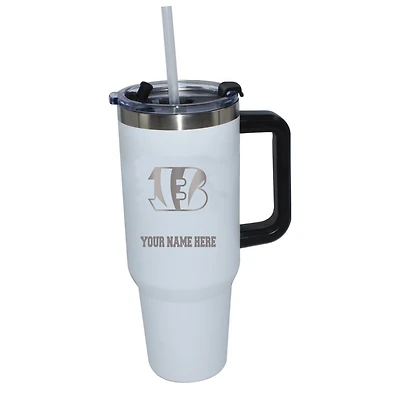 The Memory Company  Cincinnati Bengals Personalized White 40oz. Colossal Tumbler