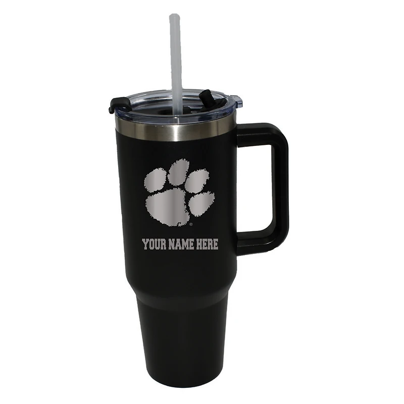 The Memory Company  Clemson Tigers Personalized Black 40oz. Colossal Tumbler