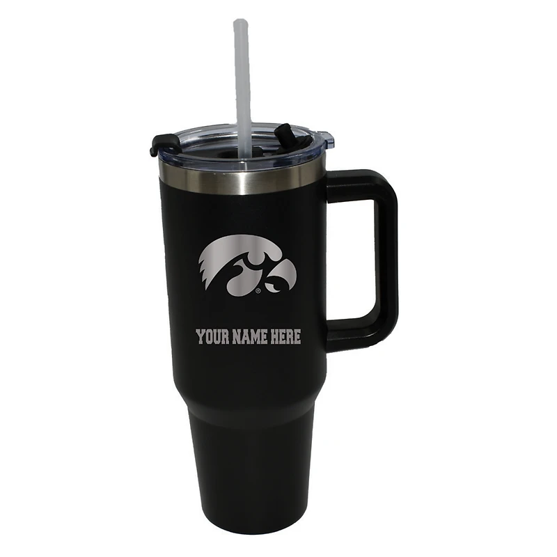 The Memory Company  Iowa Hawkeyes Personalized Black 40oz. Colossal Tumbler