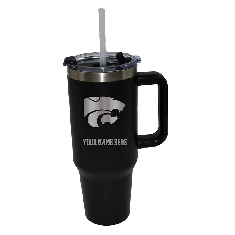 The Memory Company  Kansas State Wildcats Personalized Black 40oz. Colossal Tumbler