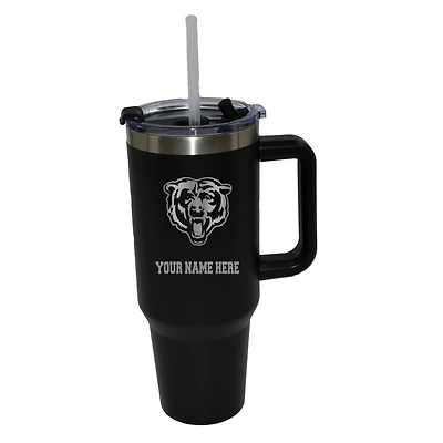 The Memory Company  Chicago Bears Personalized Black 40oz. Colossal Tumbler