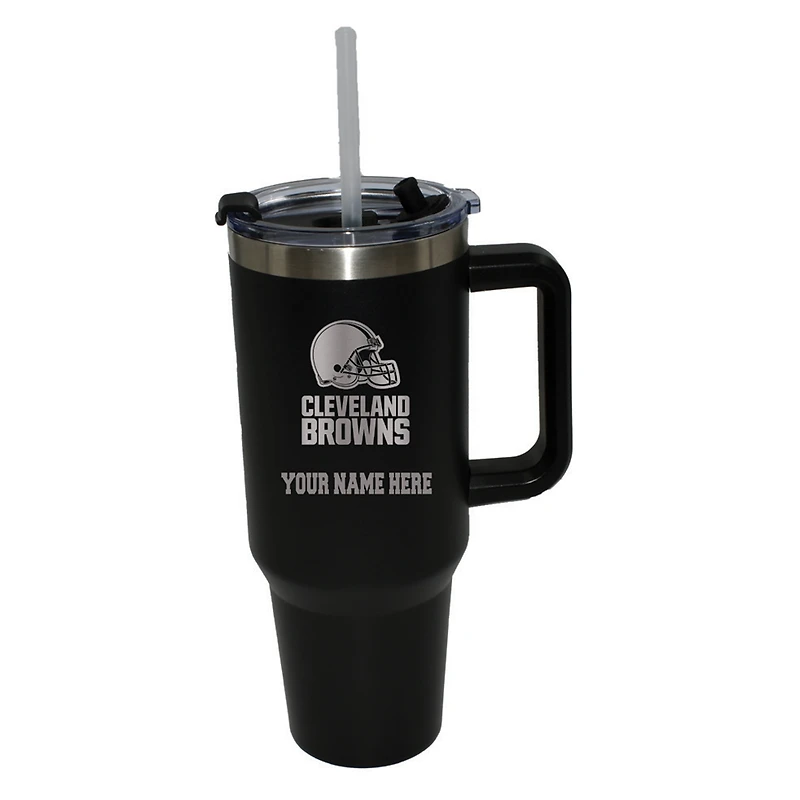 The Memory Company  Cleveland Browns Personalized Black 40oz. Colossal Tumbler