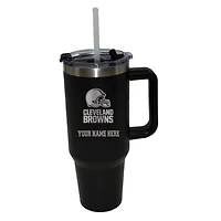The Memory Company  Cleveland Browns Personalized Black 40oz. Colossal Tumbler