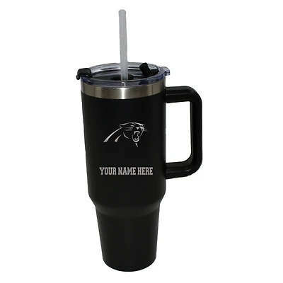 The Memory Company  Carolina Panthers Personalized Black 40oz. Colossal Tumbler