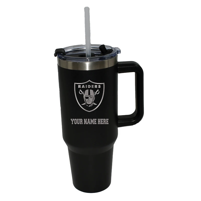 The Memory Company  Las Vegas Raiders Personalized Black 40oz. Colossal Tumbler