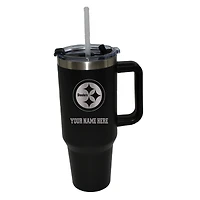 The Memory Company  Pittsburgh Steelers Personalized Black 40oz. Colossal Tumbler