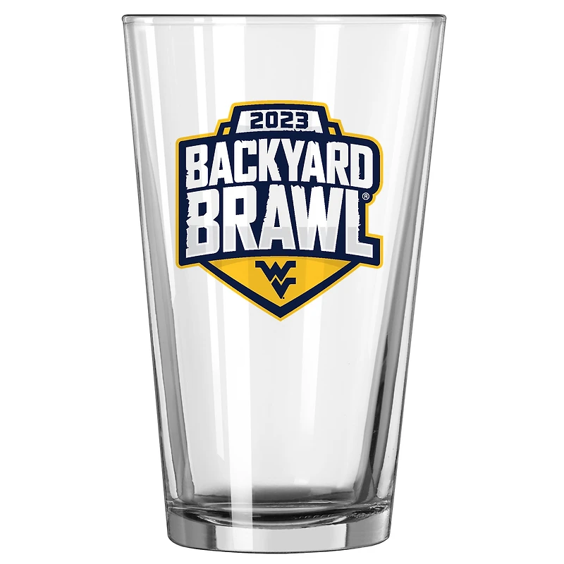West Virginia Mountaineers Backyard Brawl 16oz. Pint Glass