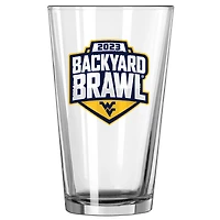West Virginia Mountaineers Backyard Brawl 16oz. Pint Glass