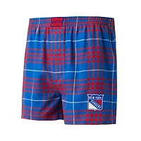 Men's Concepts Sport Blue/Red New York Rangers Concord Flannel Boxers