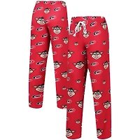 Women's Concepts Sport Red Carolina Hurricanes Gauge Allover Print Knit Sleep Pants