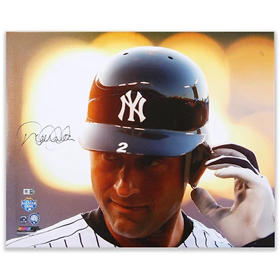 Derek Jeter New York Yankees Autographed 16" x 20" Portrait Canvas Photograph