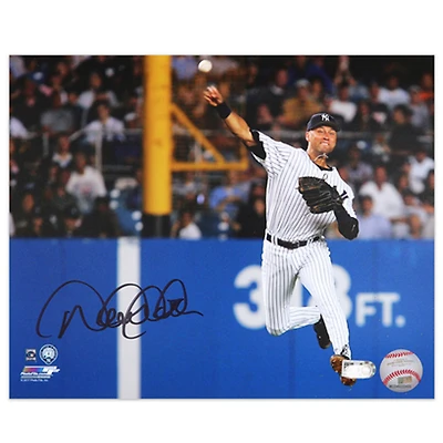 Derek Jeter New York Yankees Autographed 8" x 10" Jump Throw Photograph