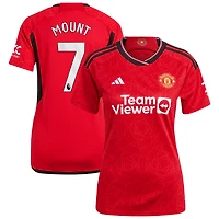Women's adidas Mason Mount Red Manchester United 2023/24 Home Replica Player Jersey