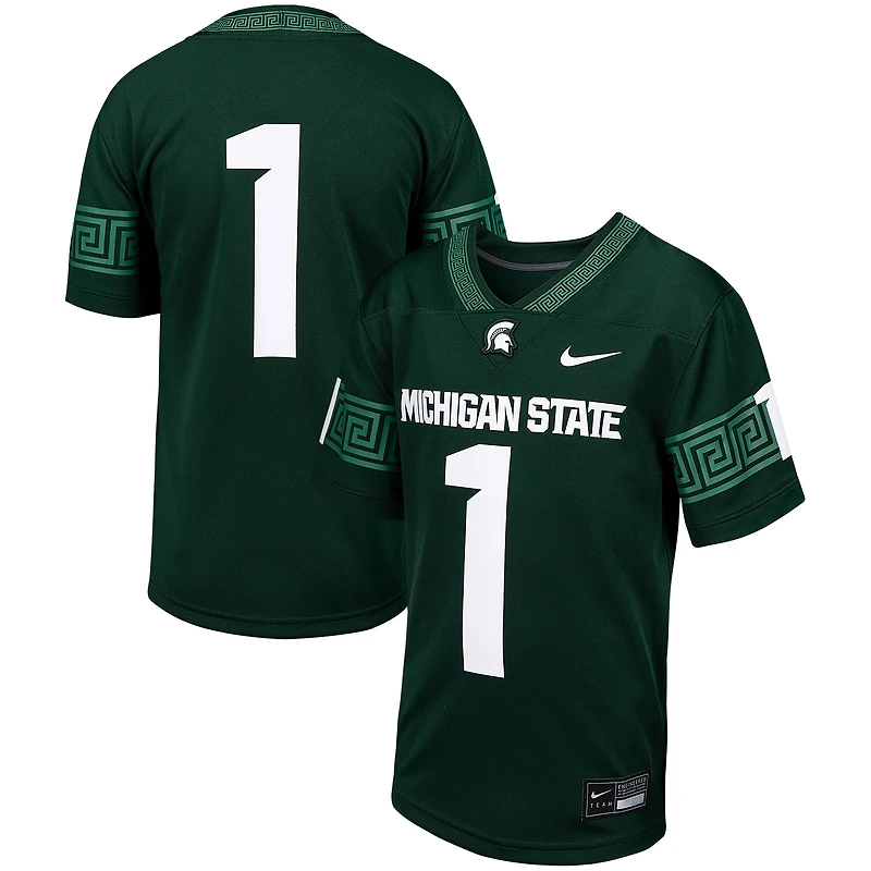 Youth Nike # Michigan State Spartans Football Game Jersey