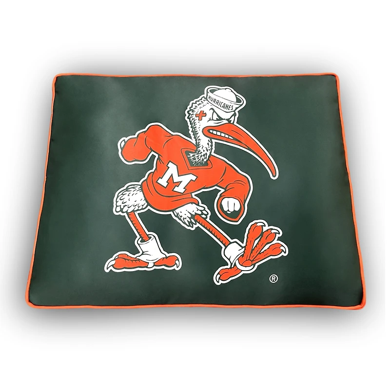 Miami Hurricanes 26" x 34" Pillow Top Pet Bed
