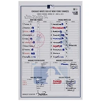 New York Yankees Game-Used Lineup Card vs. Chicago White Sox on June 6, 2023