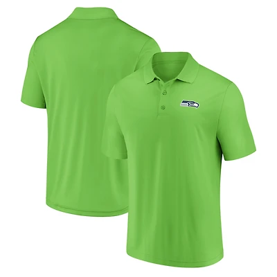 Men's Fanatics Neon Green Seattle Seahawks Component Polo