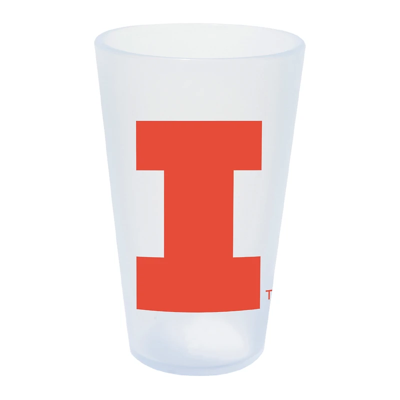 WinCraft Illinois Fighting Illini 16oz. Icicle Silicone Pint Glass