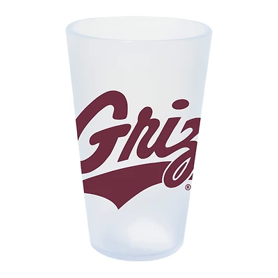 WinCraft Montana Grizzlies 16oz. Icicle Silicone Pint Glass