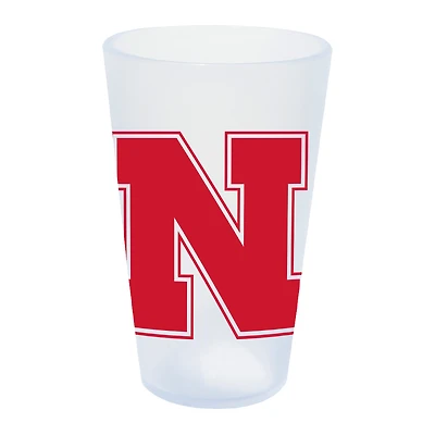 WinCraft Nebraska Huskers 16oz. Icicle Silicone Pint Glass