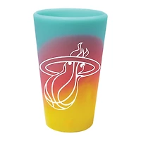 WinCraft Miami Heat 16oz. Fashion Silicone Pint Glass