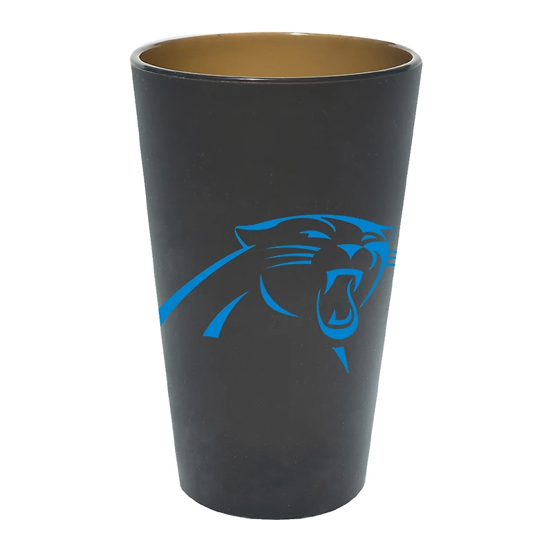 WinCraft Carolina Panthers 16oz. Team Color Silicone Pint Glass