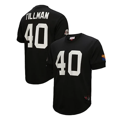 Men's Mitchell & Ness Pat Tillman Black Arizona Cardinals Retired Player Name & Number Mesh Top