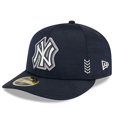 Men's New Era  Navy New York Yankees 2024 Clubhouse Low Profile 59FIFTY Fitted Hat