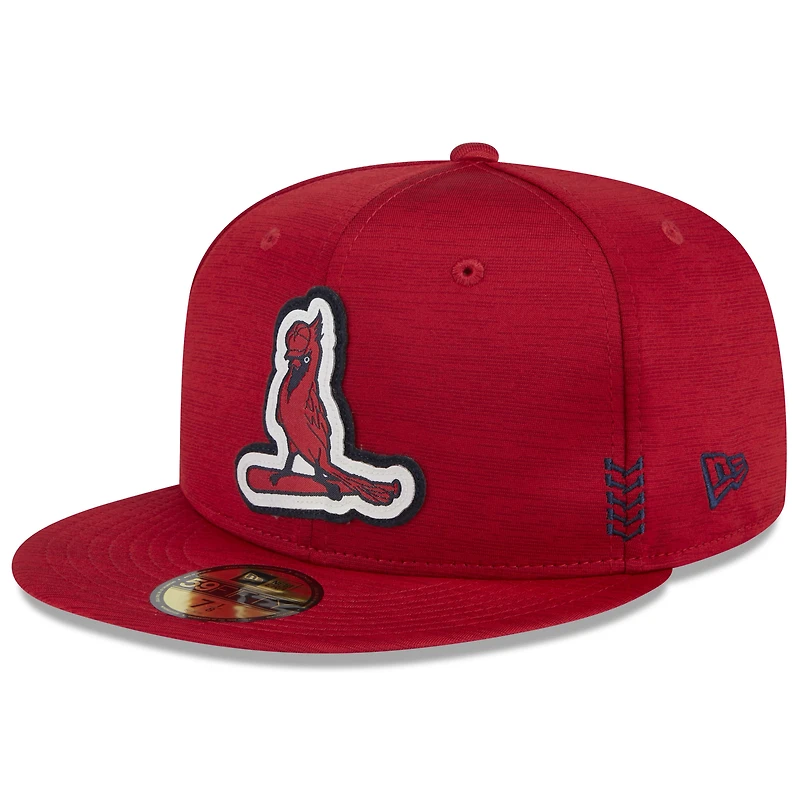 Men's New Era Red St. Louis Cardinals 2024 Clubhouse 59FIFTY Fitted Hat