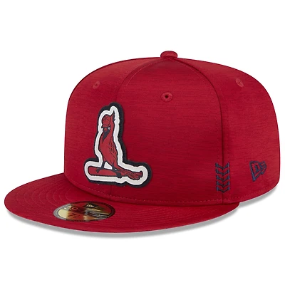 Men's New Era Red St. Louis Cardinals 2024 Clubhouse 59FIFTY Fitted Hat