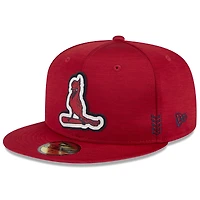 Men's New Era Red St. Louis Cardinals 2024 Clubhouse 59FIFTY Fitted Hat