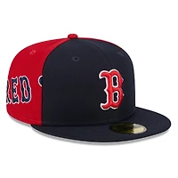 Men's New Era Navy/Red Boston Red Sox Gameday Sideswipe 59FIFTY Fitted Hat
