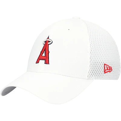 Men's New Era White Los Angeles Angels REPREVE Neo 39THIRTY Flex Hat